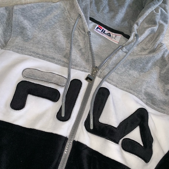 Fila Color Block Velour Tracksuit - Picture 4 of 6